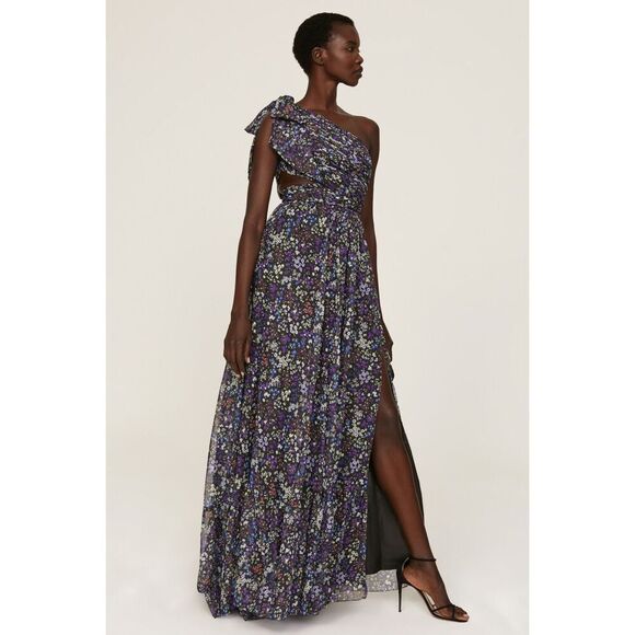 Floral One-Shoulder Maxi Dress - Picture 12 of 12